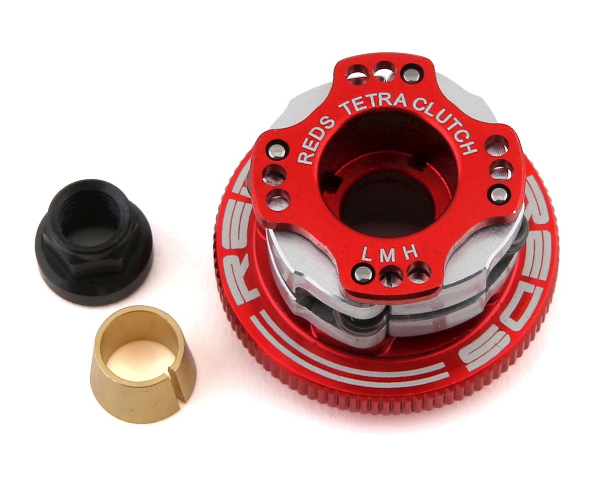 13T Clutch,RC Metal Clutch and Bearing Set,Precise Metal Speed Clutch Set,Excellent Workmanship RC Clutch Bell Bearings Springs Flywheel Kit,Steering Knuckle Kit for 1/10 RC Nitro Engine red