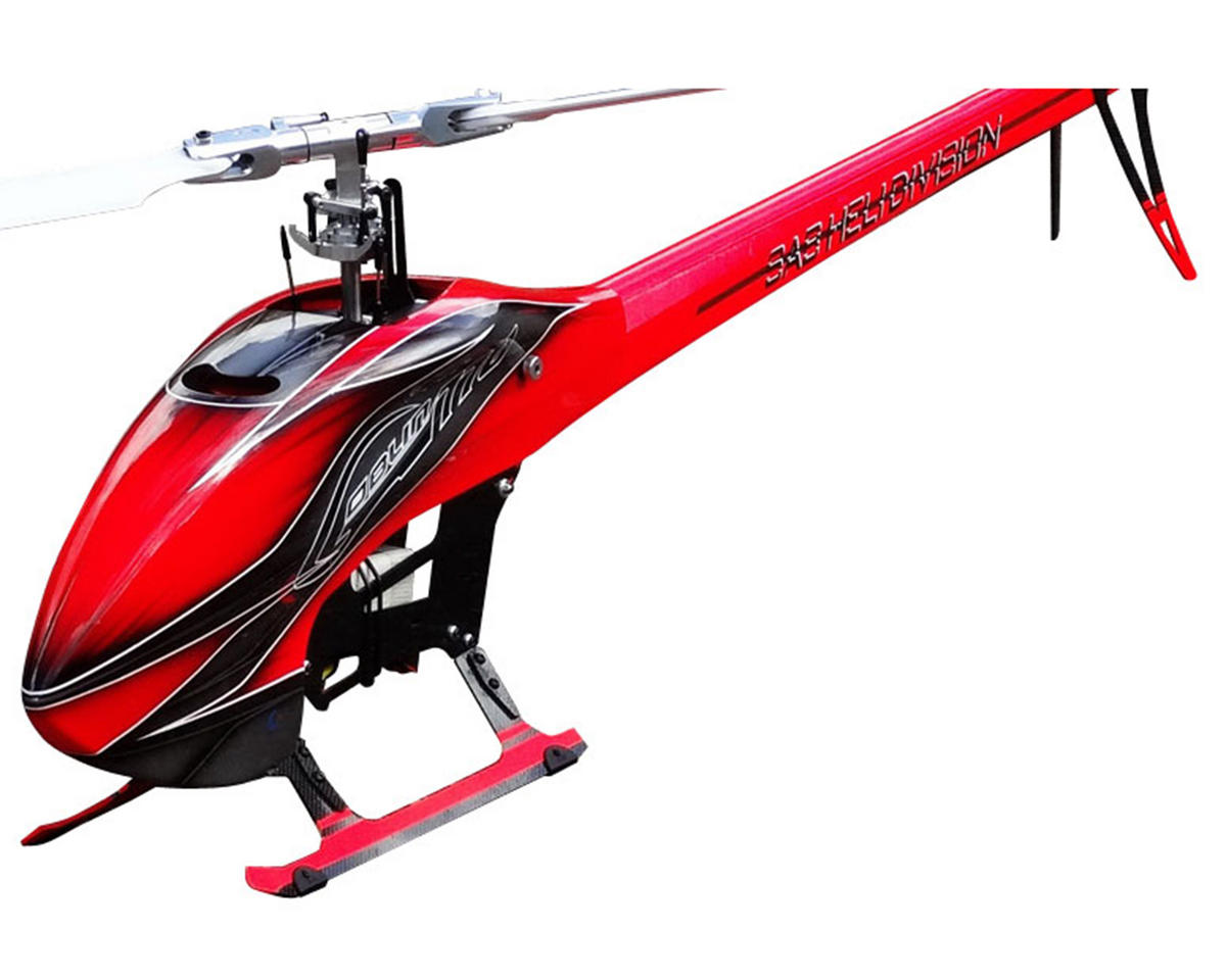 SAB Goblin Goblin 770 Flybarless Electric Helicopter Kit w/Carbon Fiber  Blades (Red/Gray) [SABSG771]