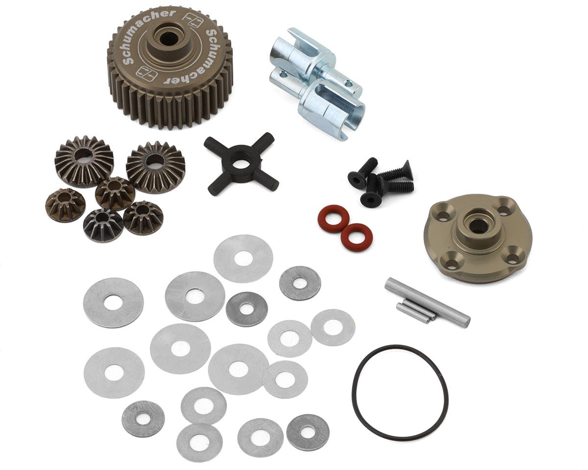 Schumacher Alloy Differential V2 Conversion Set w/Internals & Drive ...