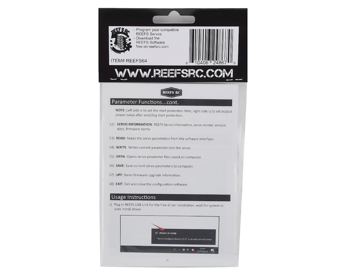 Reefs RC USB Link Servo Programmer [SEHREEFS64] - AMain Hobbies