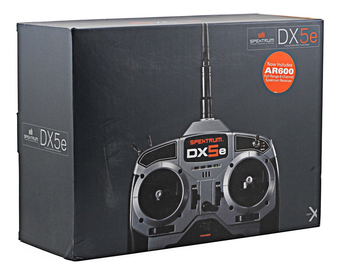 Spektrum RC DX5e 5 Channel Full Range DSMX Radio System w/AR600 ...