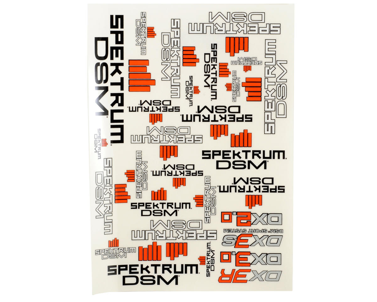 Spektrum RC Surface Radio Decal Sheet [SPMP206] - AMain Hobbies