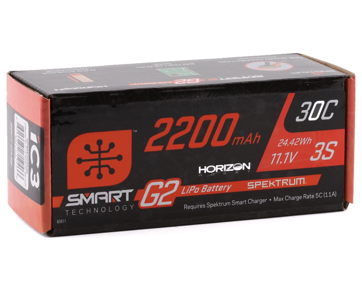 Spektrum RC 3S Smart G2 LiPo 30C Battery Pack (11.1V/2200mAh ...