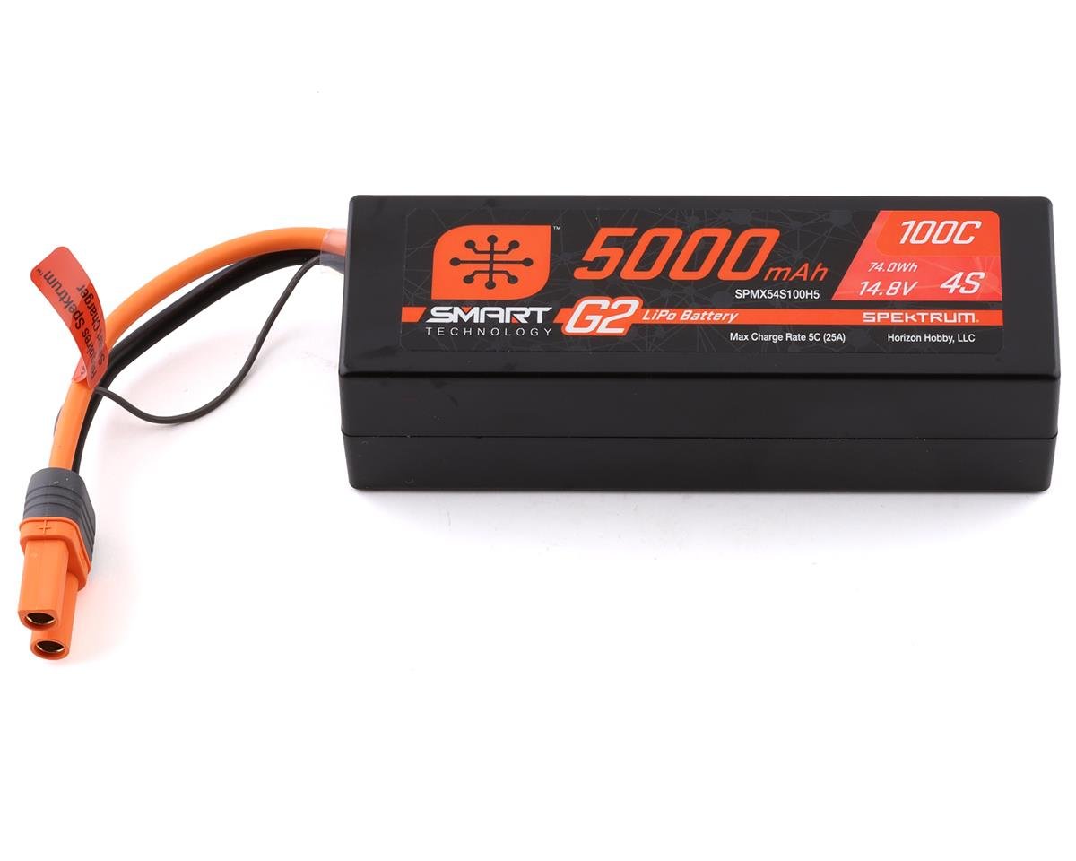 Spektrum Batterie LiPo smart hardcase 14.8V 5000mAh 4S 100C Prise