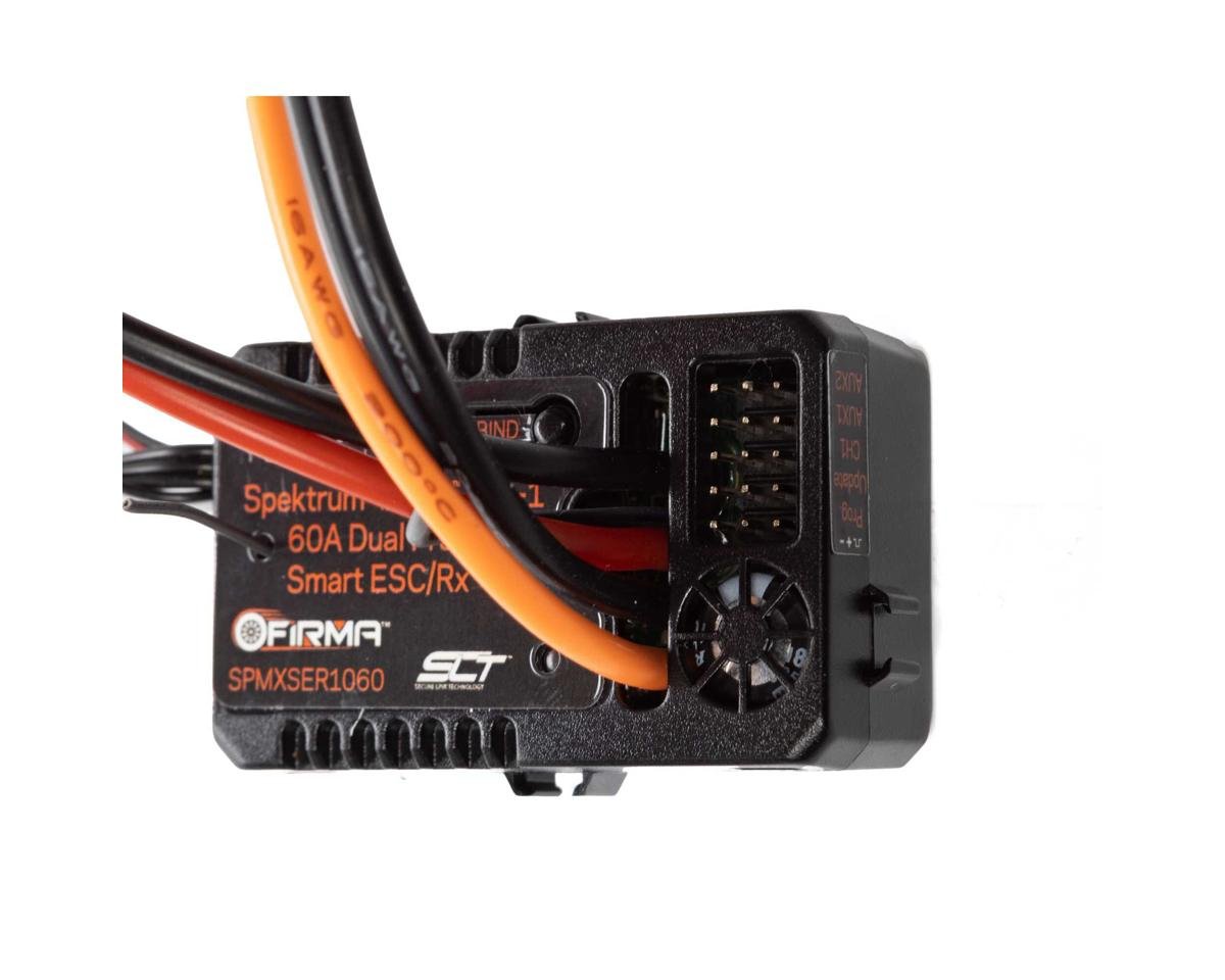 Spektrum RC Firma 60 Amp Brushed Smart 2-in-1 ESC & Dual Protocol ...