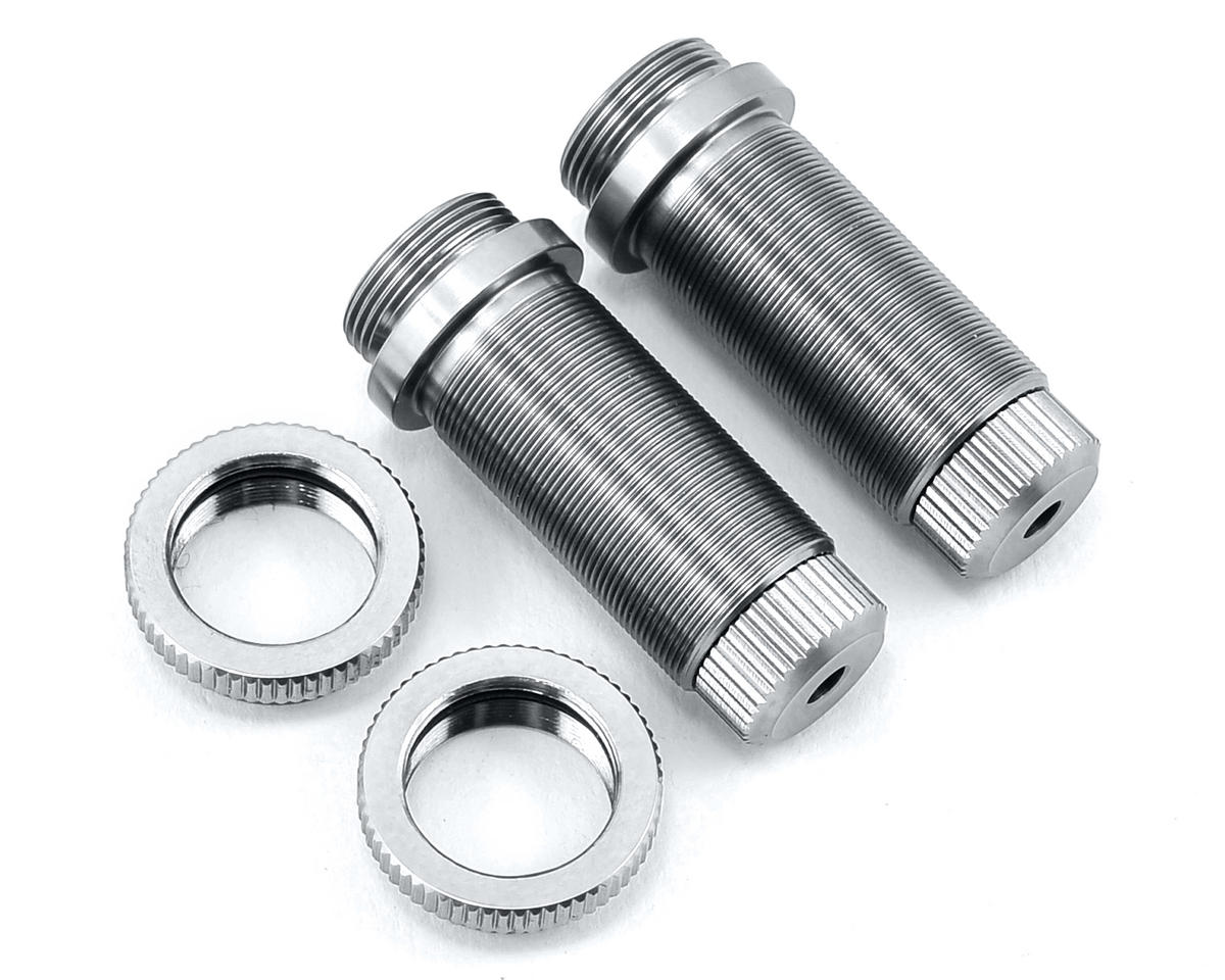 ST Racing Concepts Aluminum Threaded Front Shock Body Set (Silver) (2)  (Slash) [SPTST3765XS]