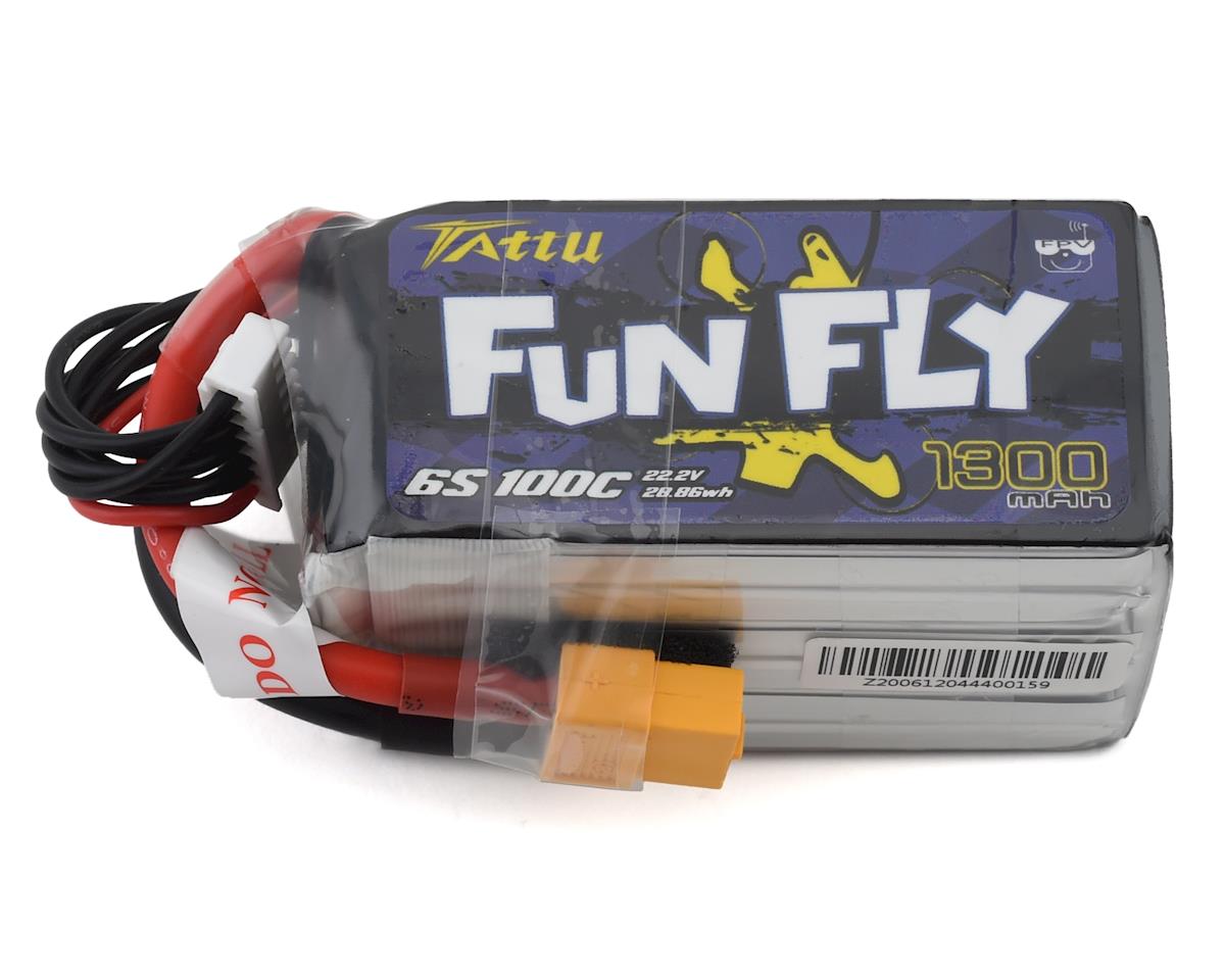 Tattu 6s LiPo Battery 100C W/XT60 Connector (22.2V/1300mAh ...