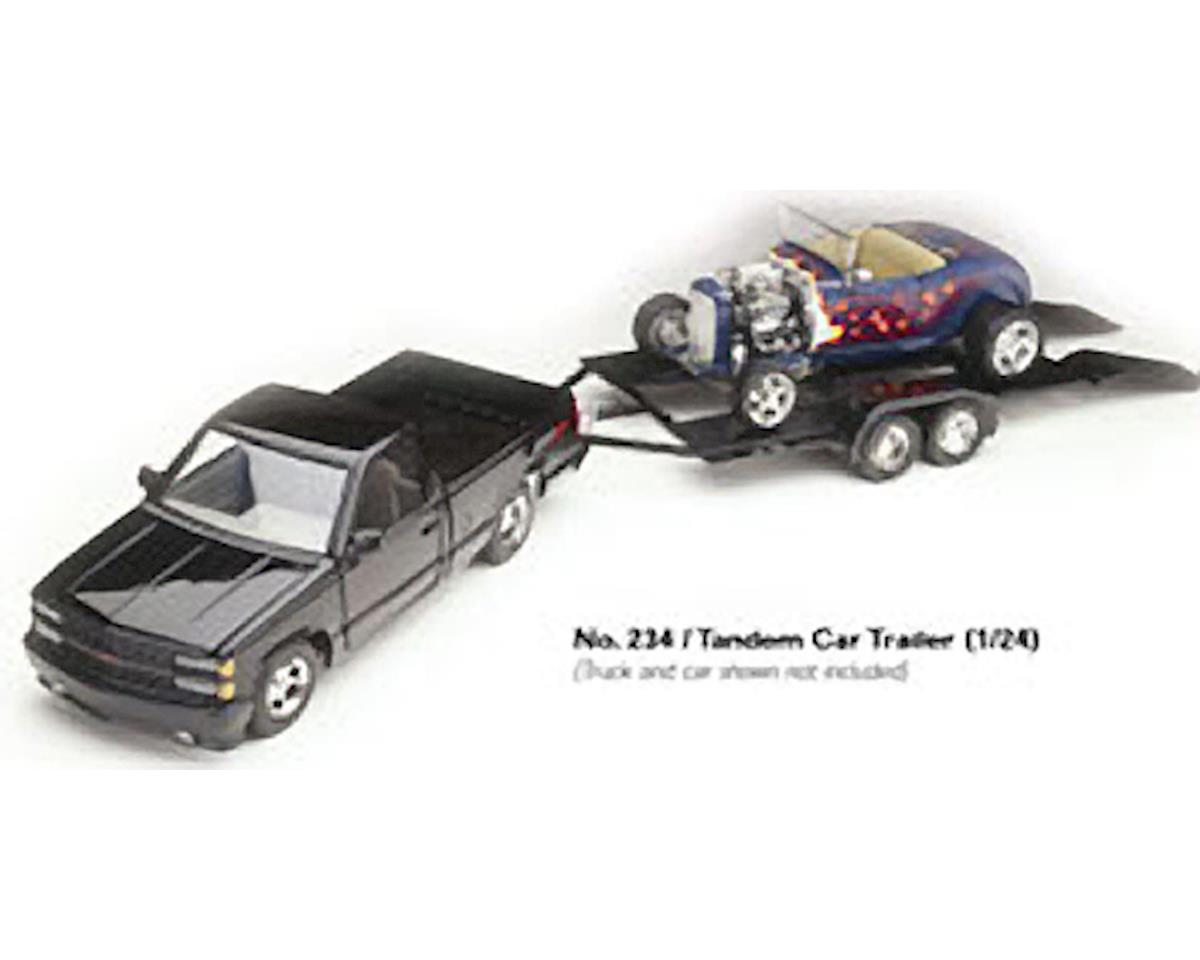 Testors 234  Tandem Axle Car Trailer model kit diecast metal 1/24 and 1/25 