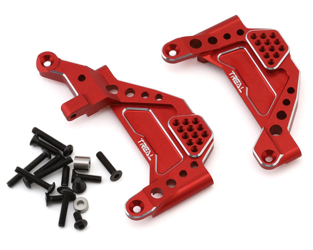 Treal Hobby Axial SCX10 III CNC Aluminum Front Shock Mounts (Red) (2 ...