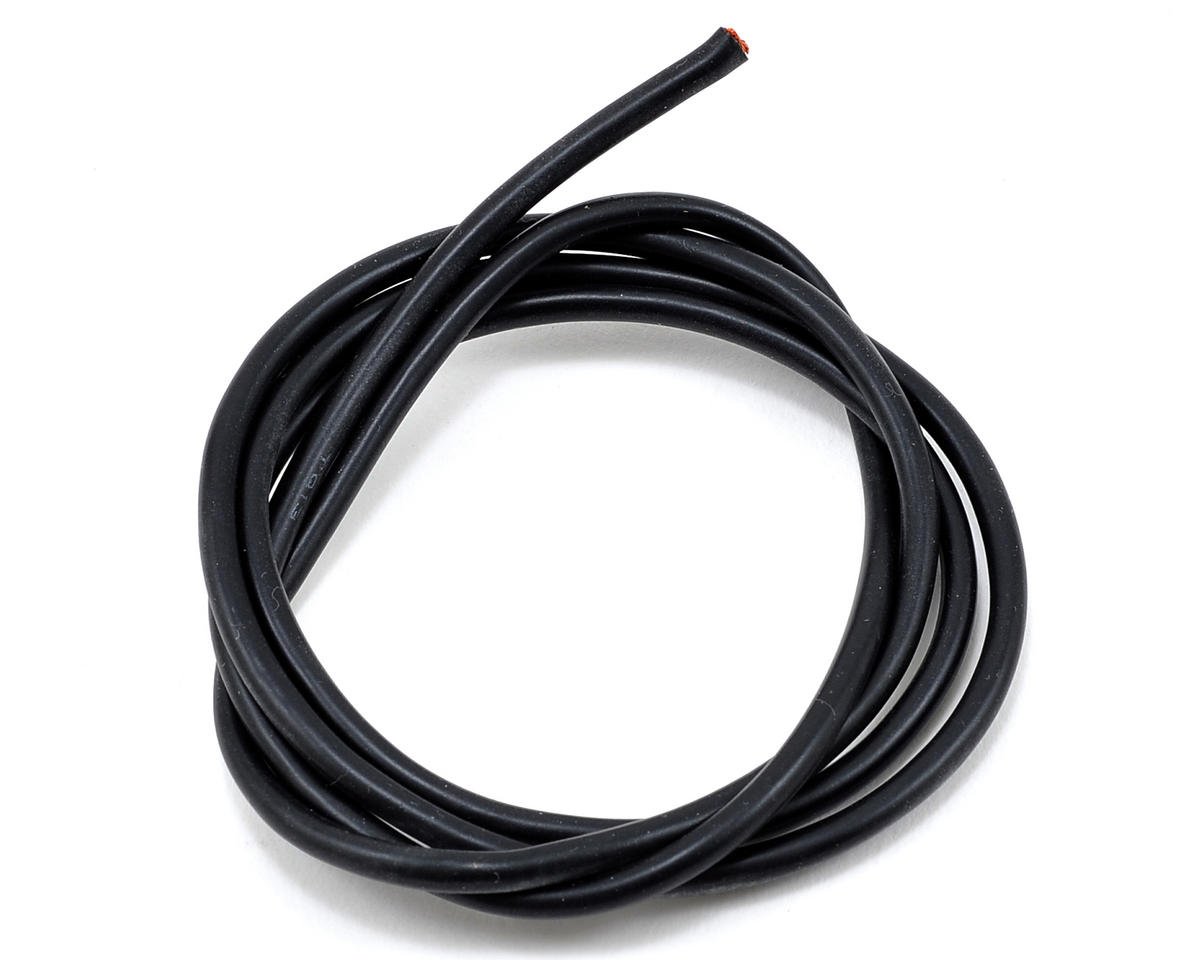 13 Gauge Super Flexible Wire Black 3' TQ Wire TQW1331