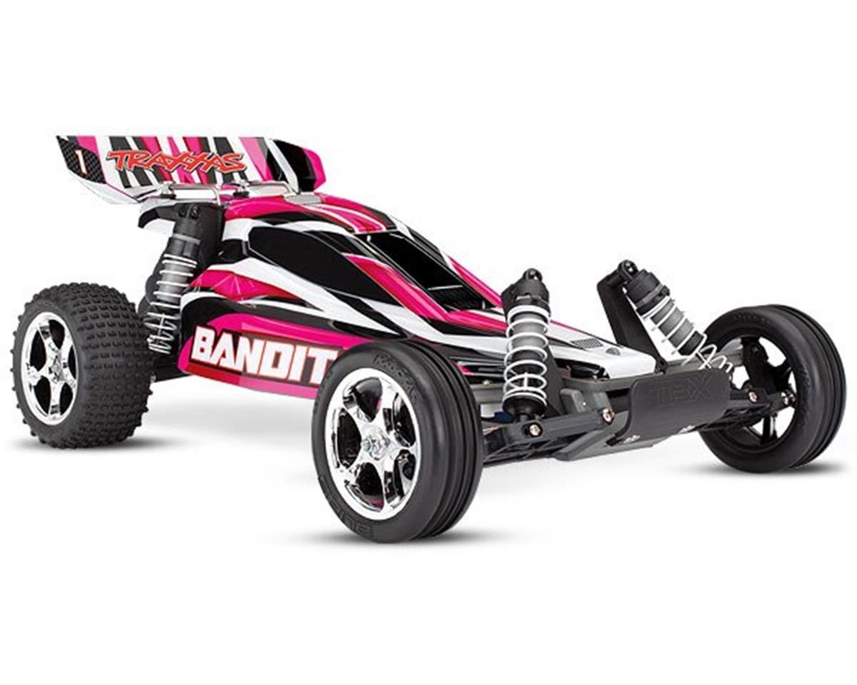Traxxas Bandit 1/10 RTR 2WD Electric Buggy (Pink) w/XL-5 ESC, TQ 2.4GHz Radio, Battery & DC Charger TRA24054-1-PINKX
