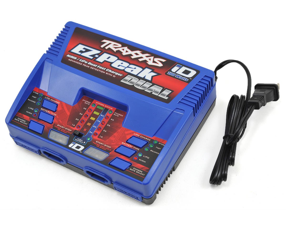 Traxxas EZ-Peak Dual Multi-Chemistry Battery Charger with Auto iD (3S/8A/100W) TRA2972