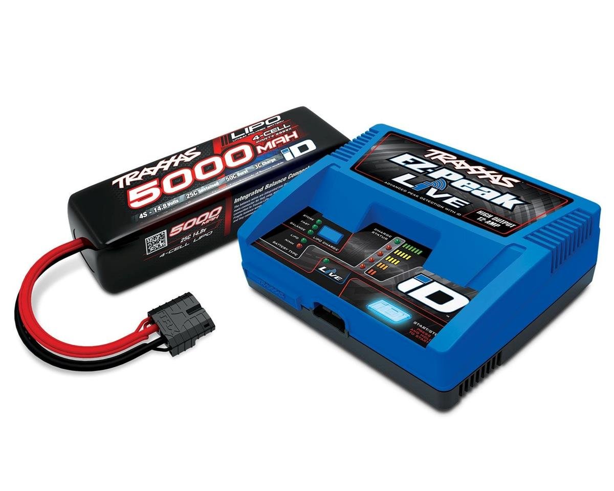 Traxxas EZ-Peak Live 4S Completer Pack Battery Charger with One Power Cell Battery (5000mAh) TRA2996X