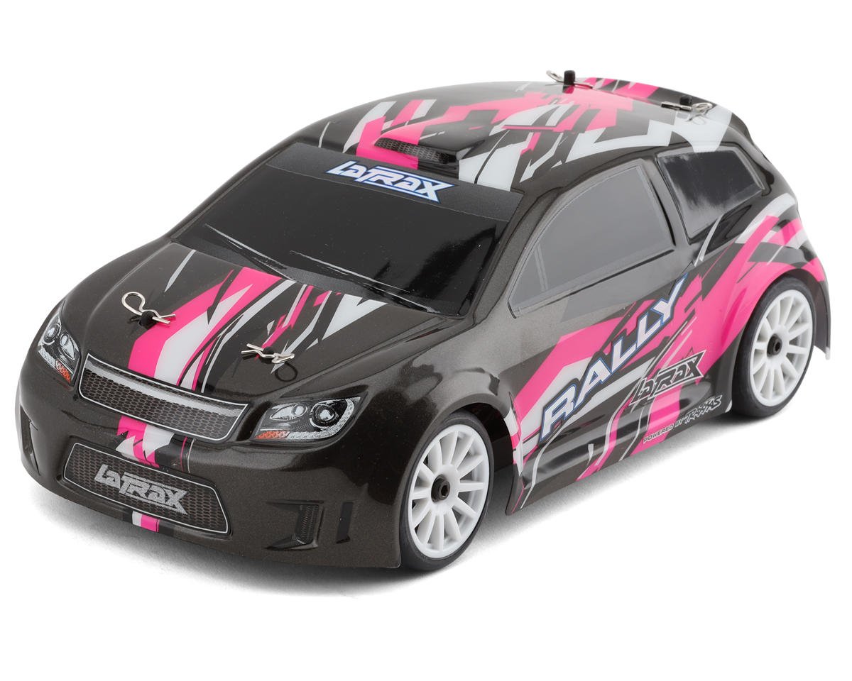 Traxxas 1/18 Latrax Rally RTR 4WD Electric Rally Car (Black/Pink) w/2.4GHz Radio, Battery & AC Charger