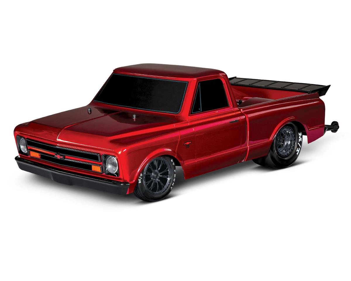 Traxxas Drag Slash 1/10 2WD RTR No Prep Truck w/1967 Chevrolet C10 Body (Red) TQi 2.4GHz Radio & TSM