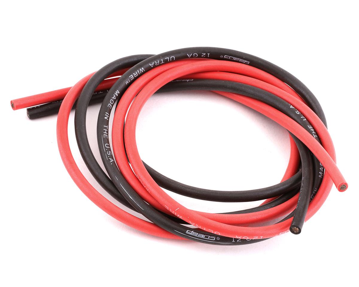 Deans Wet Noodle Wire (Red) (30') (12AWG) [WSD1434] - AMain Hobbies