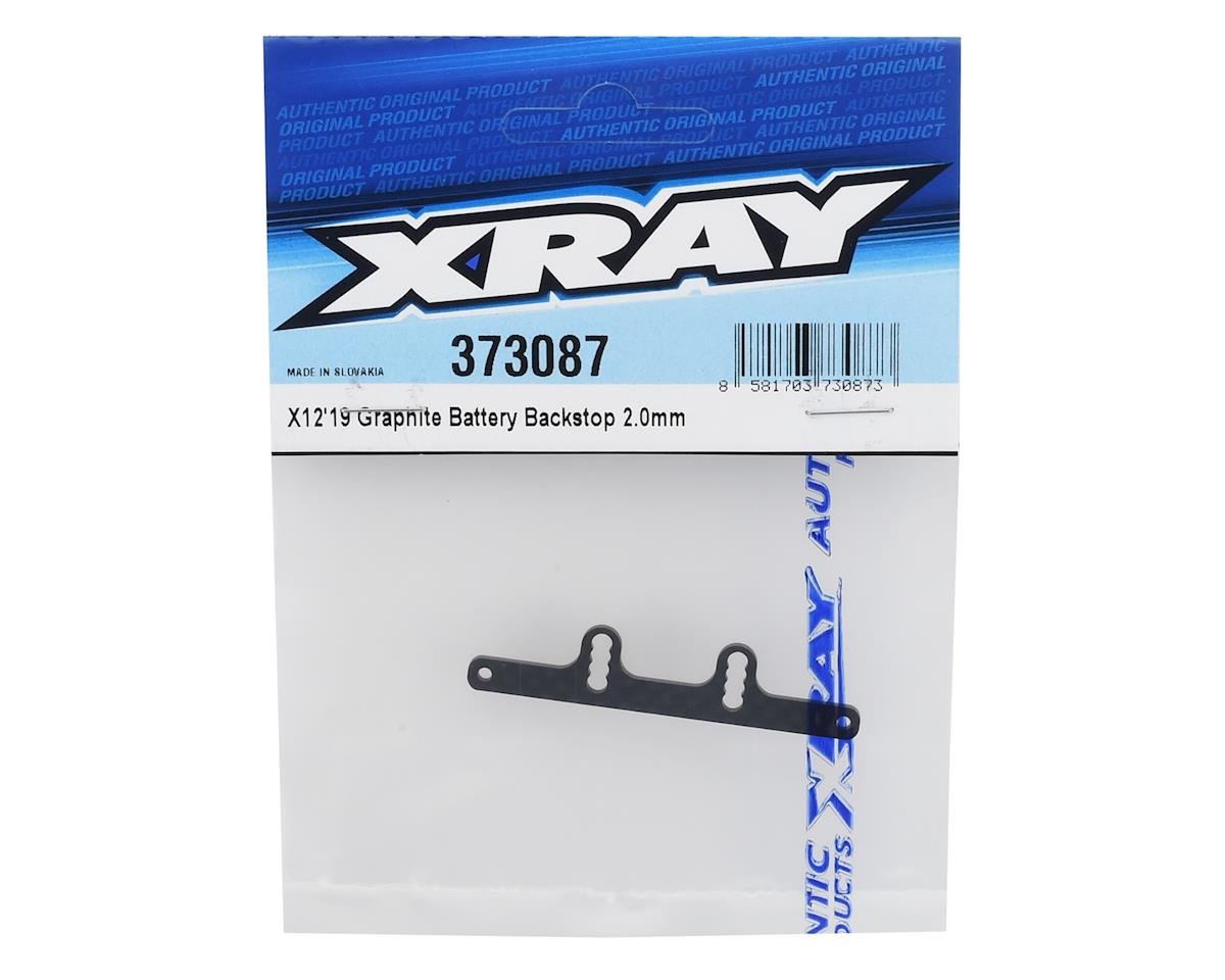 XRAY 2.0mm X12 2019 Graphite Battery Backstop [XRA373087] - AMain Hobbies