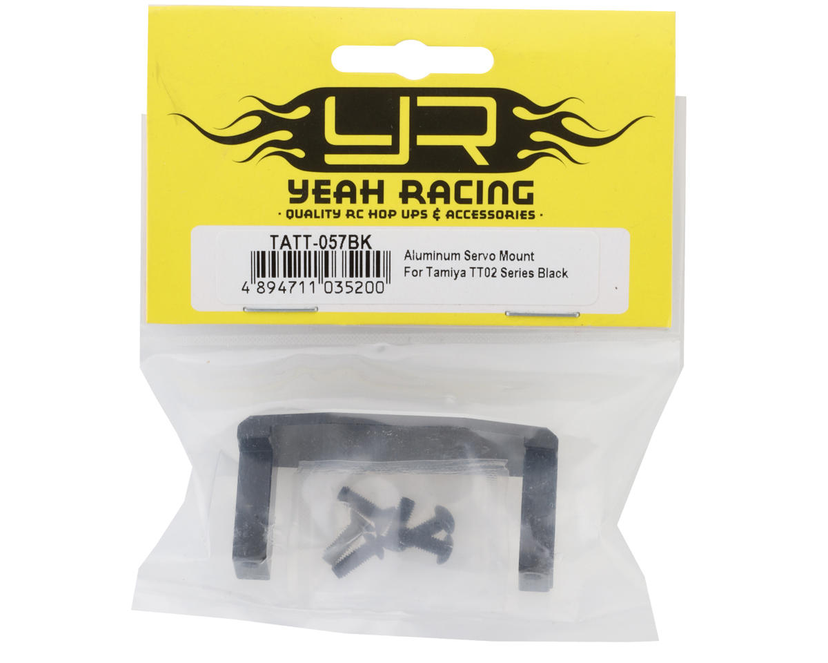 Yeah Racing Tamiya TT-02 CNC-Machined Aluminum Servo Mount (Black) [YEA ...