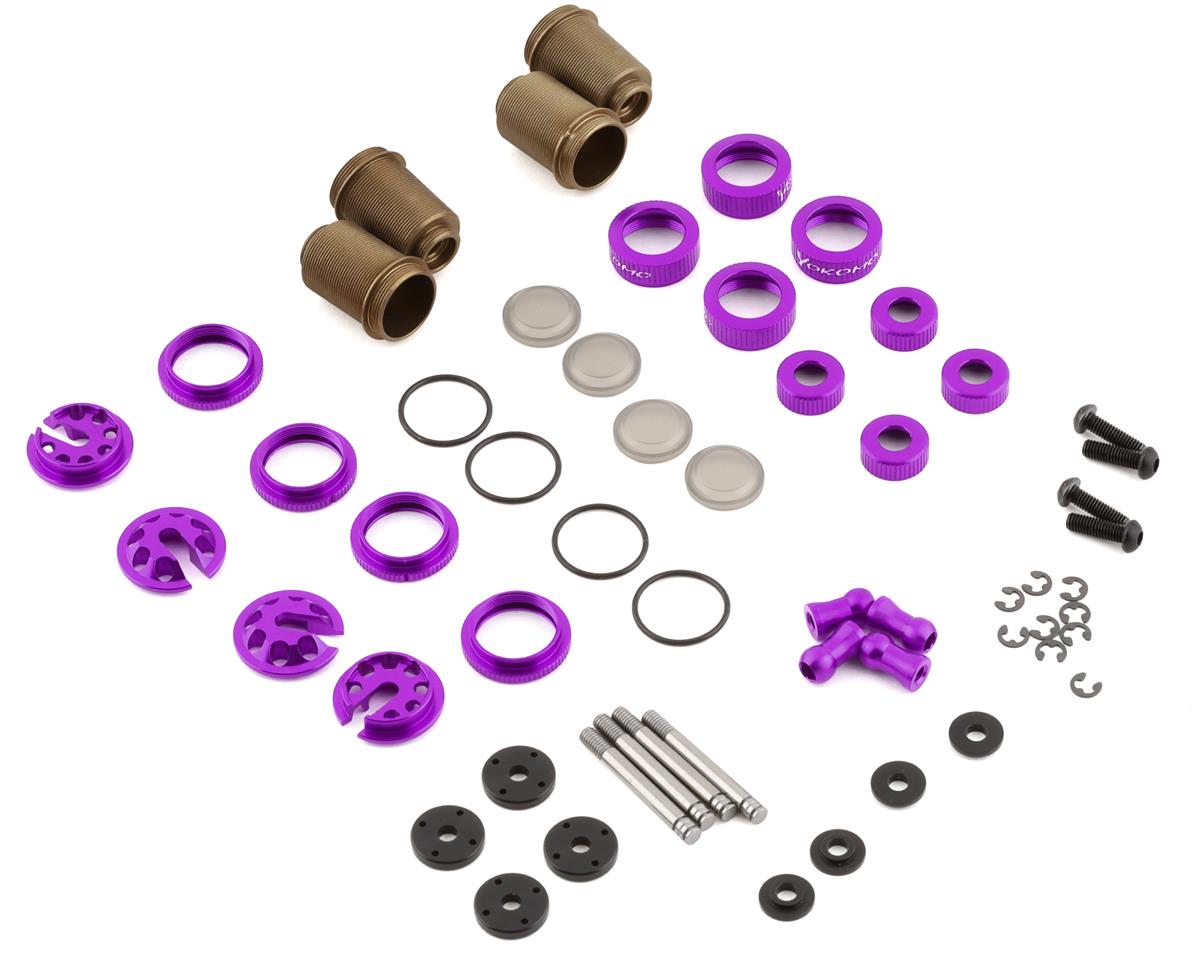 Yokomo YD-2 Super Low Friction Aluminum Big Bore Shock Set (Purple 